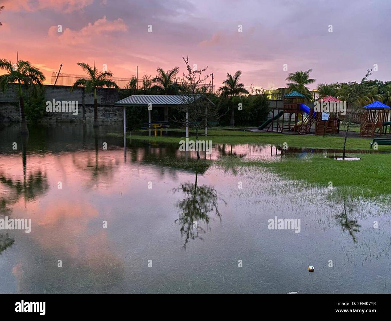 The playground at the Glorieta Gardens apartment complex in Opalocka