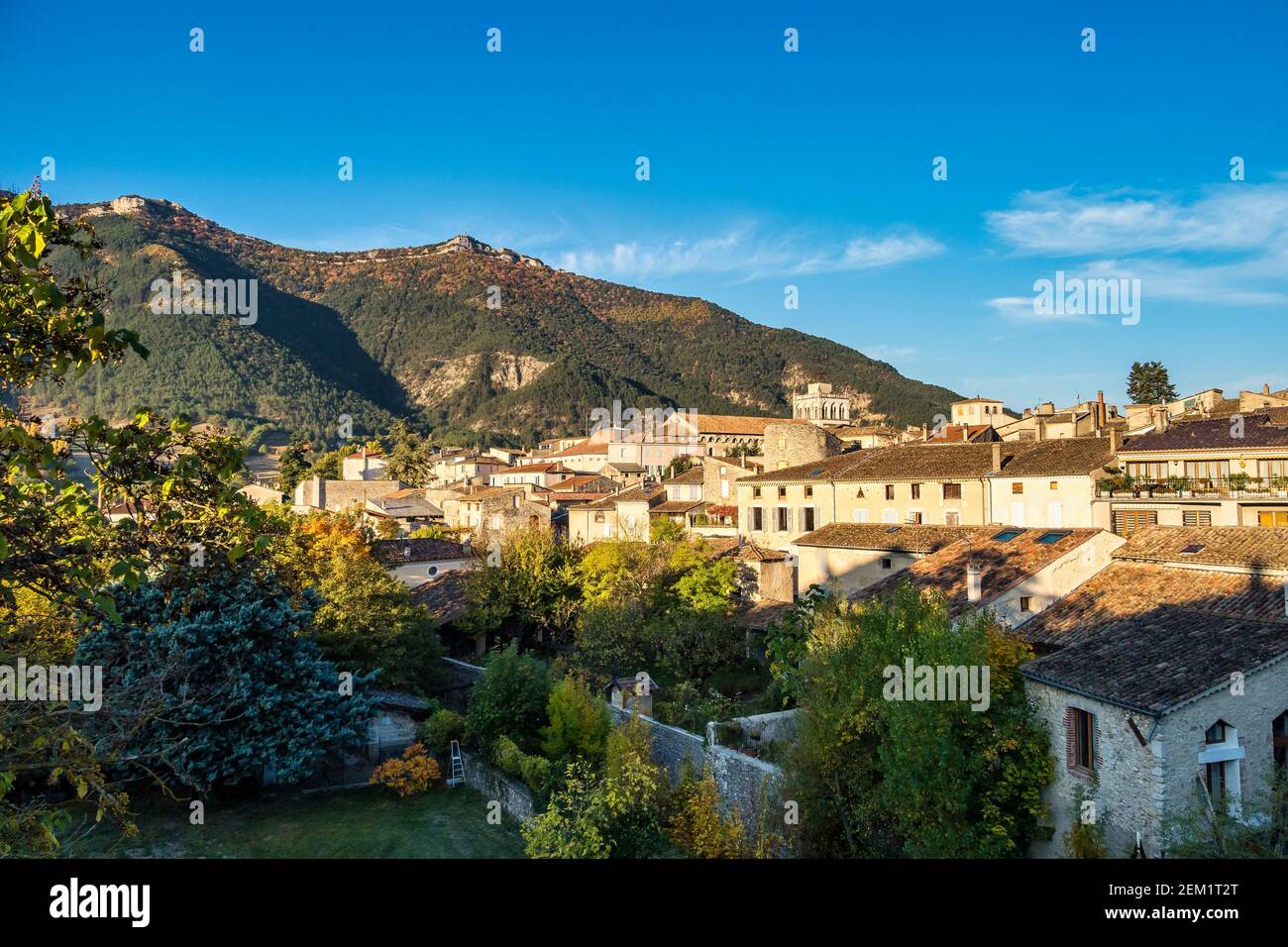 Cityscape of Die, Chatillon en Diois in Vercors Natural Regional Park, Diois, Drome, France in Europe Stock Photo