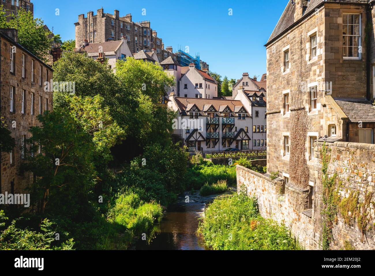 dean village, aka Water of Leith Village, in edinburgh, scotland, uk Stock Photo