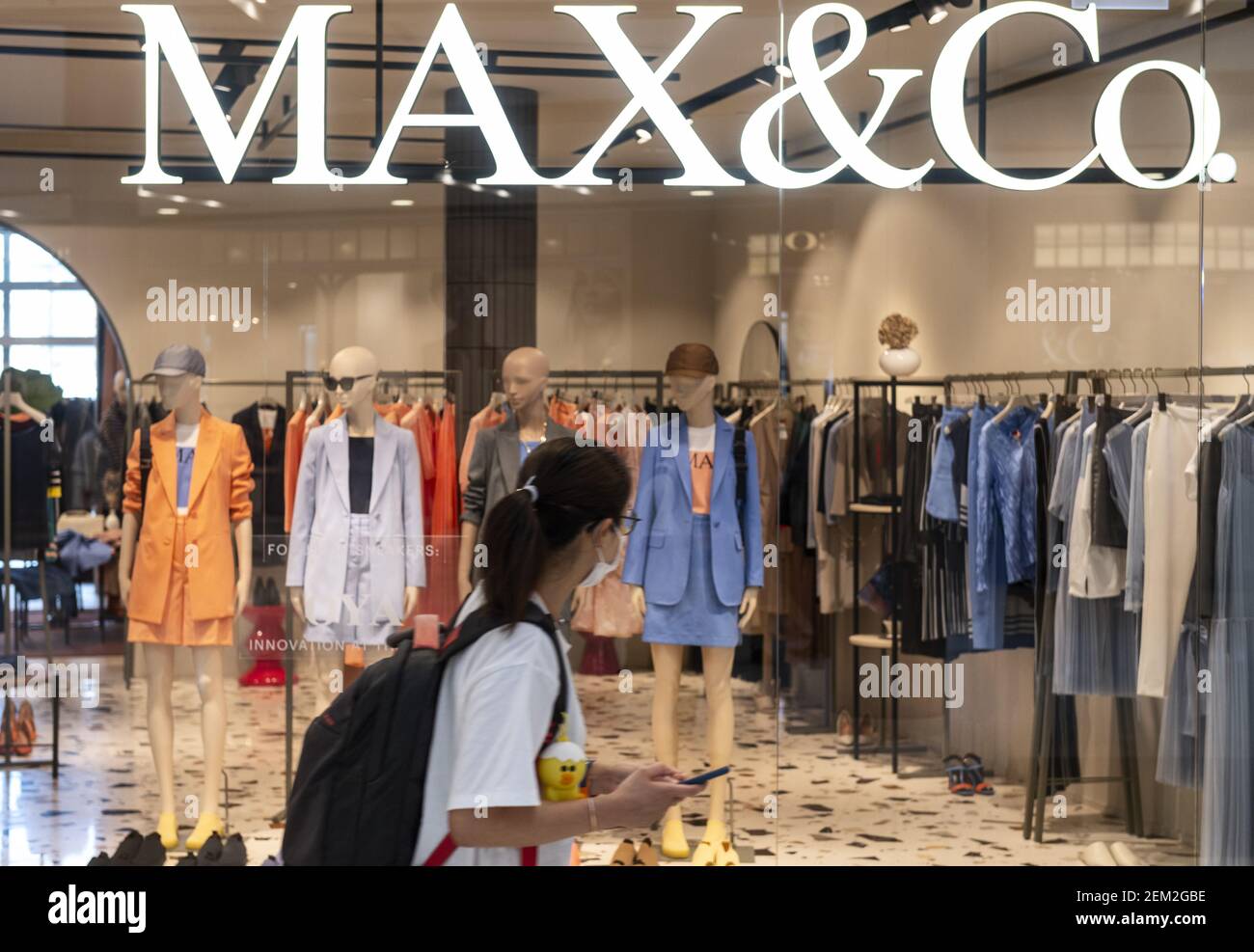 Italian fashion brand Max & Co store seen in Hong Kong. (Photo by Budrul  Chukrut / SOPA Images/Sipa USA Stock Photo - Alamy