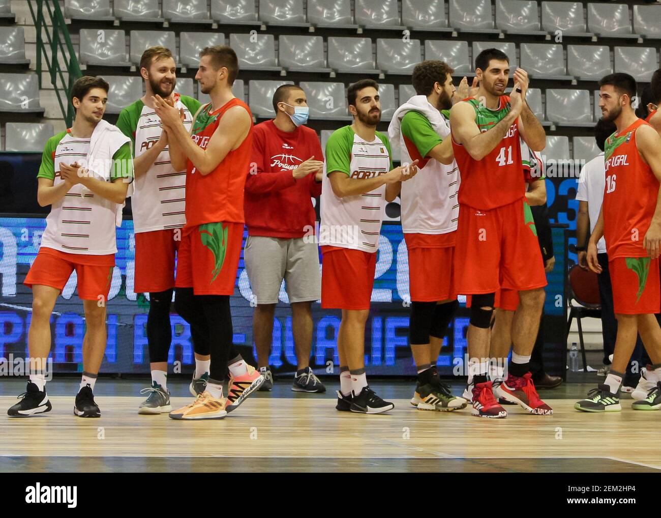 Matosinhos, 11/28/2020 -The Albanian Basketball Team received this  afternoon the Portuguese Basketball Team, in the Pavilion of the Sports and  Congress Center of Matosinhos in game counting for the World Cup Basketball