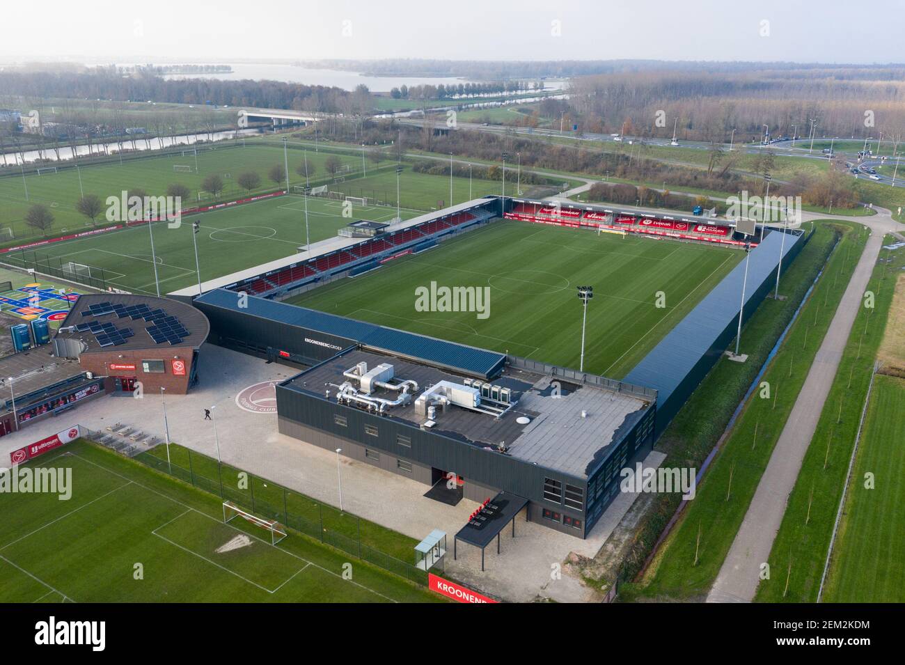 ALMERE, 29-11-2020 , Yanmar stadium , season 2020 / 2021, Almere City  Stadion. Yanmar Stadium arial shot (Photo by Pro Shots/Sipa USA Stock Photo  - Alamy