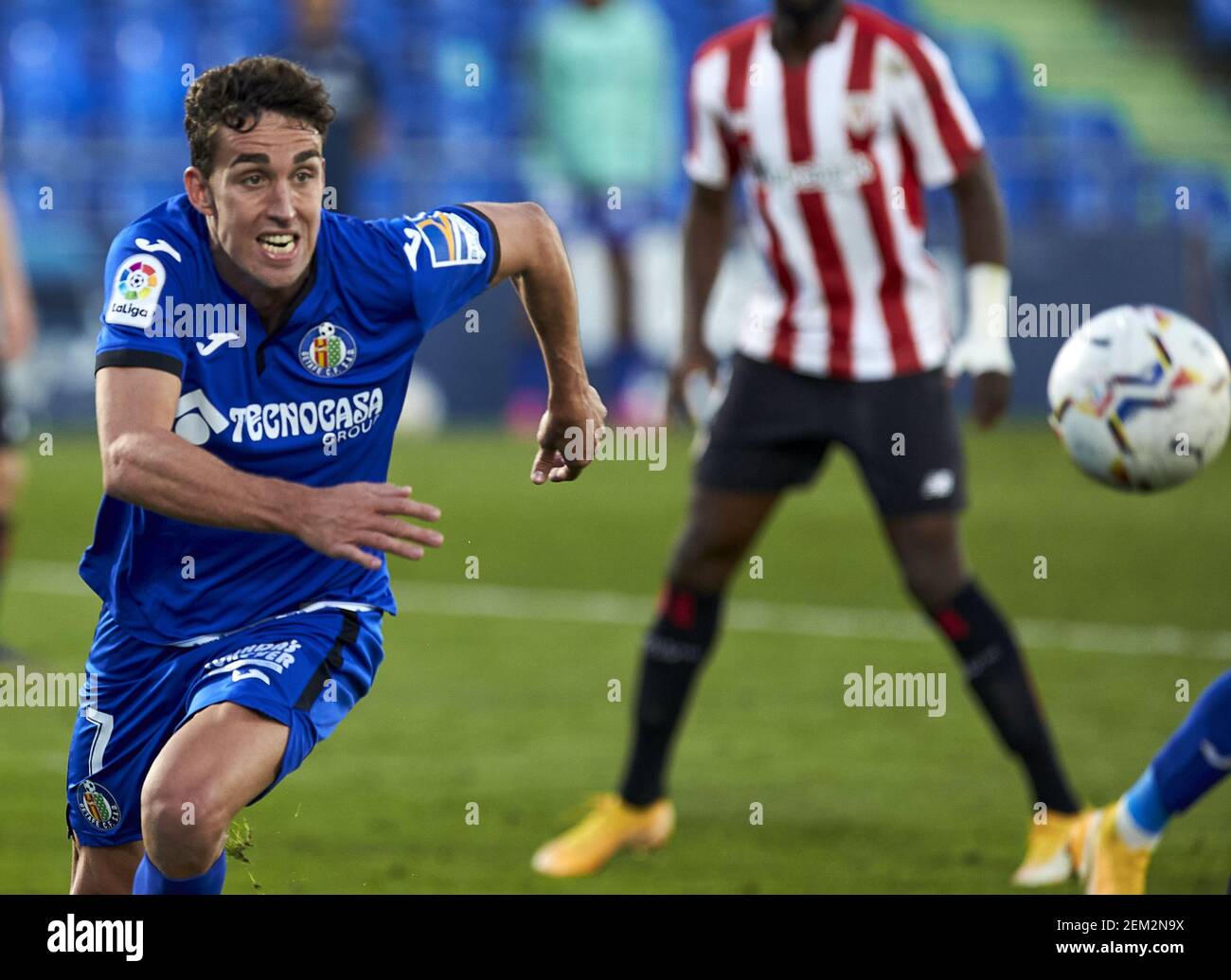Jaime Mata Getafe Cf In Action During The La Liga Match Round 11 Between Getafe Cf And Athletic Club De Bilbao At Alfonso Perez Stadium Final Score Getafe Cf Vs Athletic Club