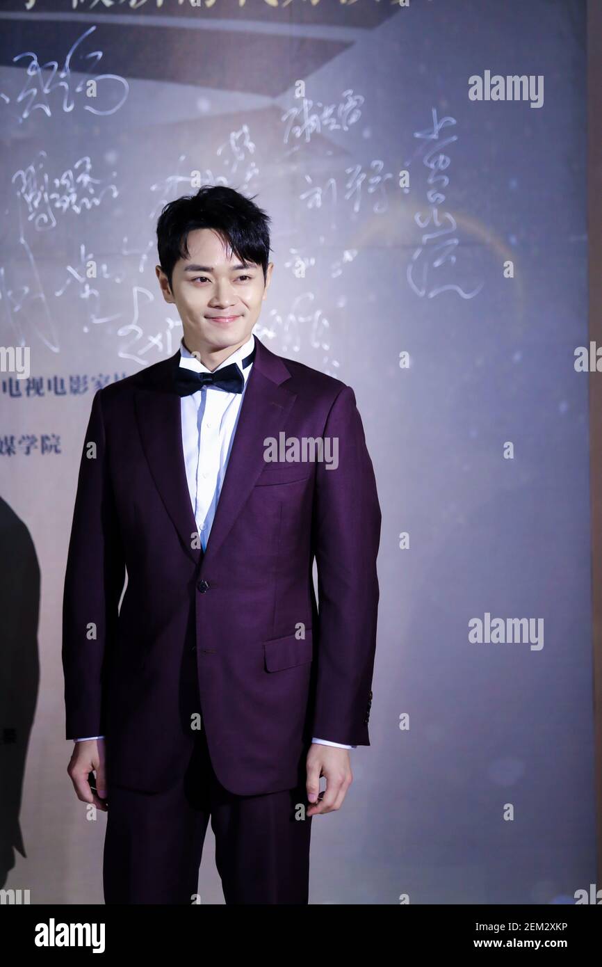 CHENGDU, CHINA - NOVEMBER 30, 2020 - Actor Cao Jun arrives on the red ...