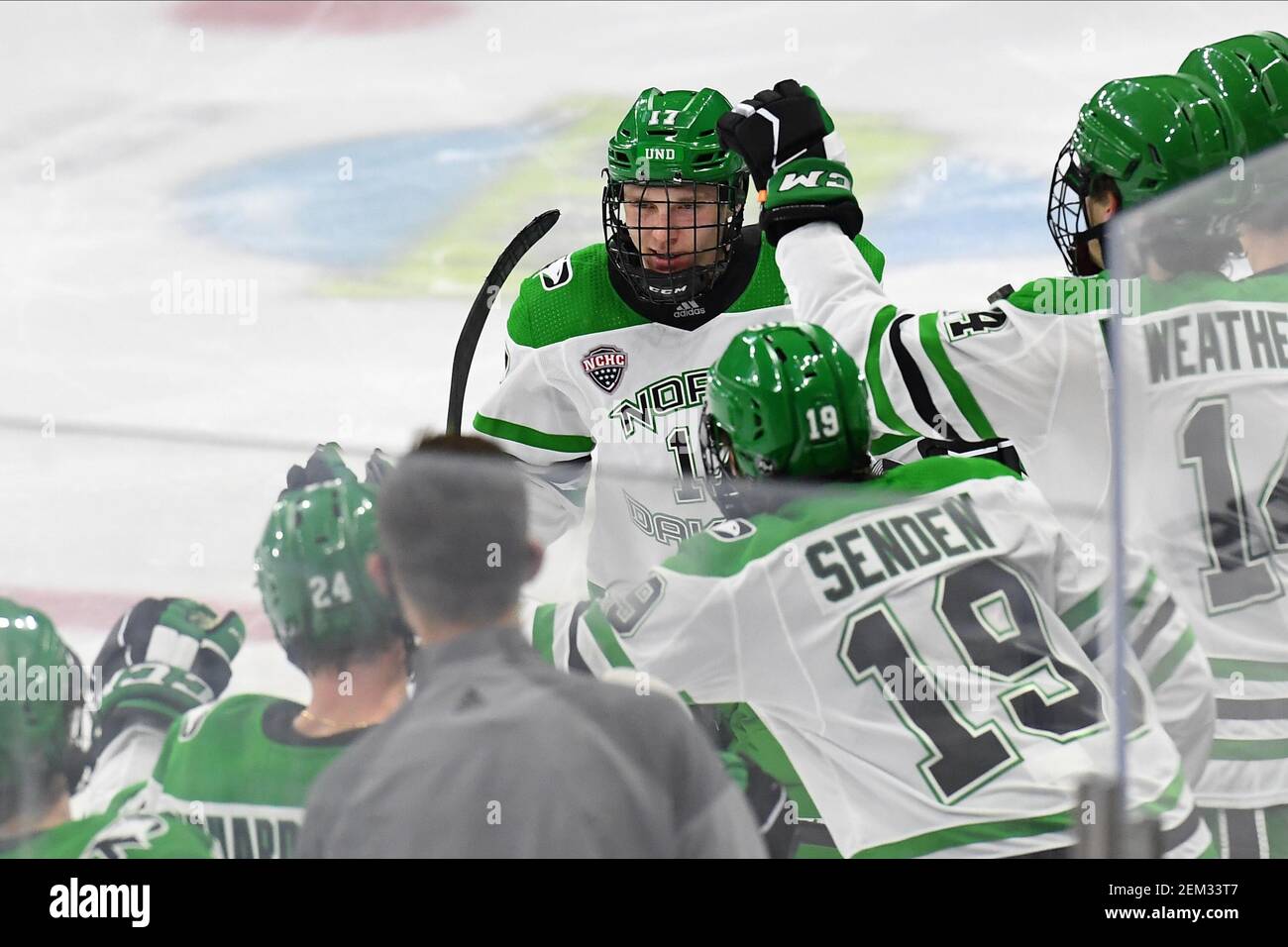 December 2, 2020 North Dakota Fighting Hawks forward Riese Gaber (17