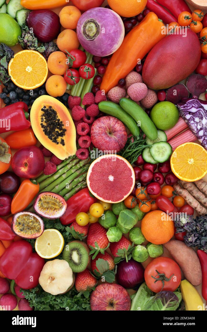 Anti cancer antioxidants health food collection to fight free radicals