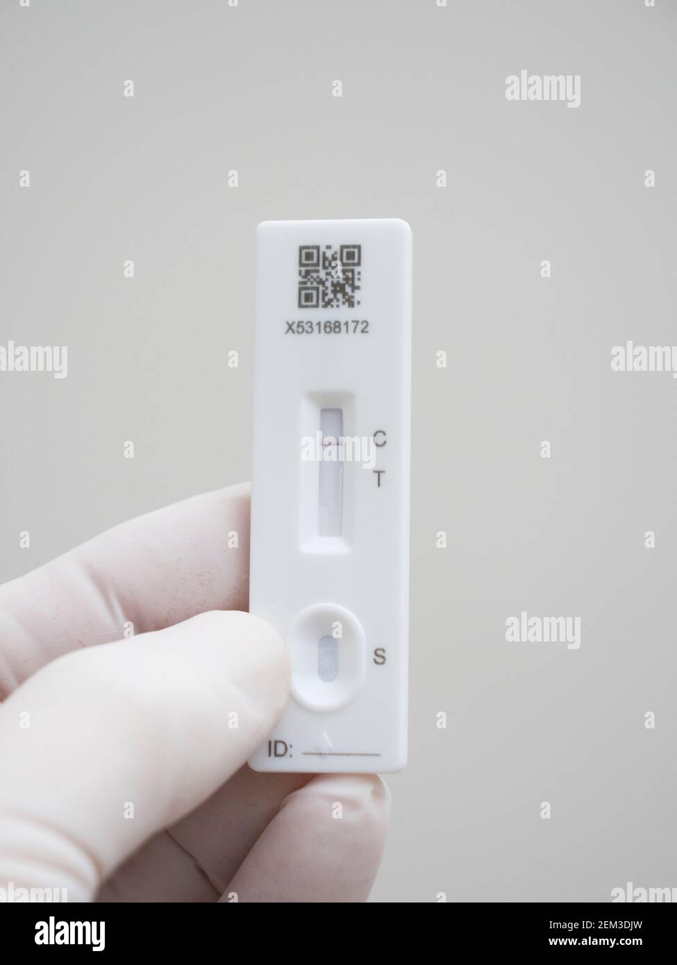 Covid 19 Coronavirus Innova lateral flow quick self test kit Stock
