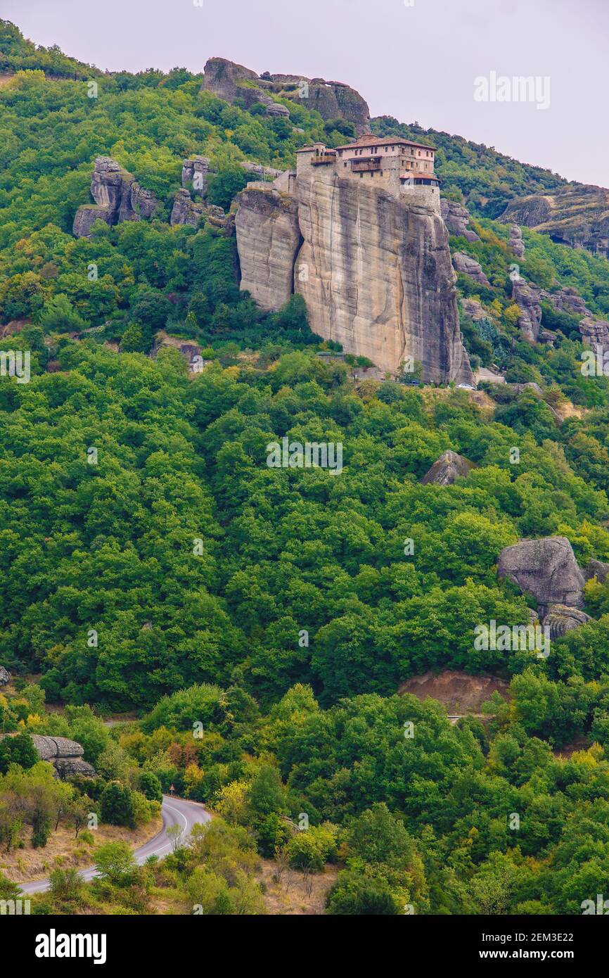Cliff top monasteries of meteora hires stock photography and images