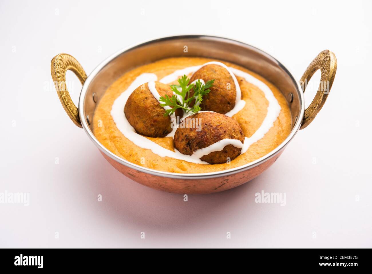 Malai Kofta Curry is an indian cuisine dish with potato cottage cheese  fried balls in onion tomato gravy with spices Stock Photo - Alamy