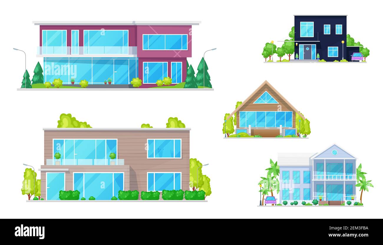 Villas property Stock Vector Images Alamy