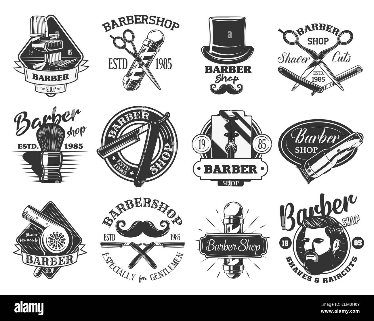 Barber shop Cut Out Stock Images & Pictures - Alamy