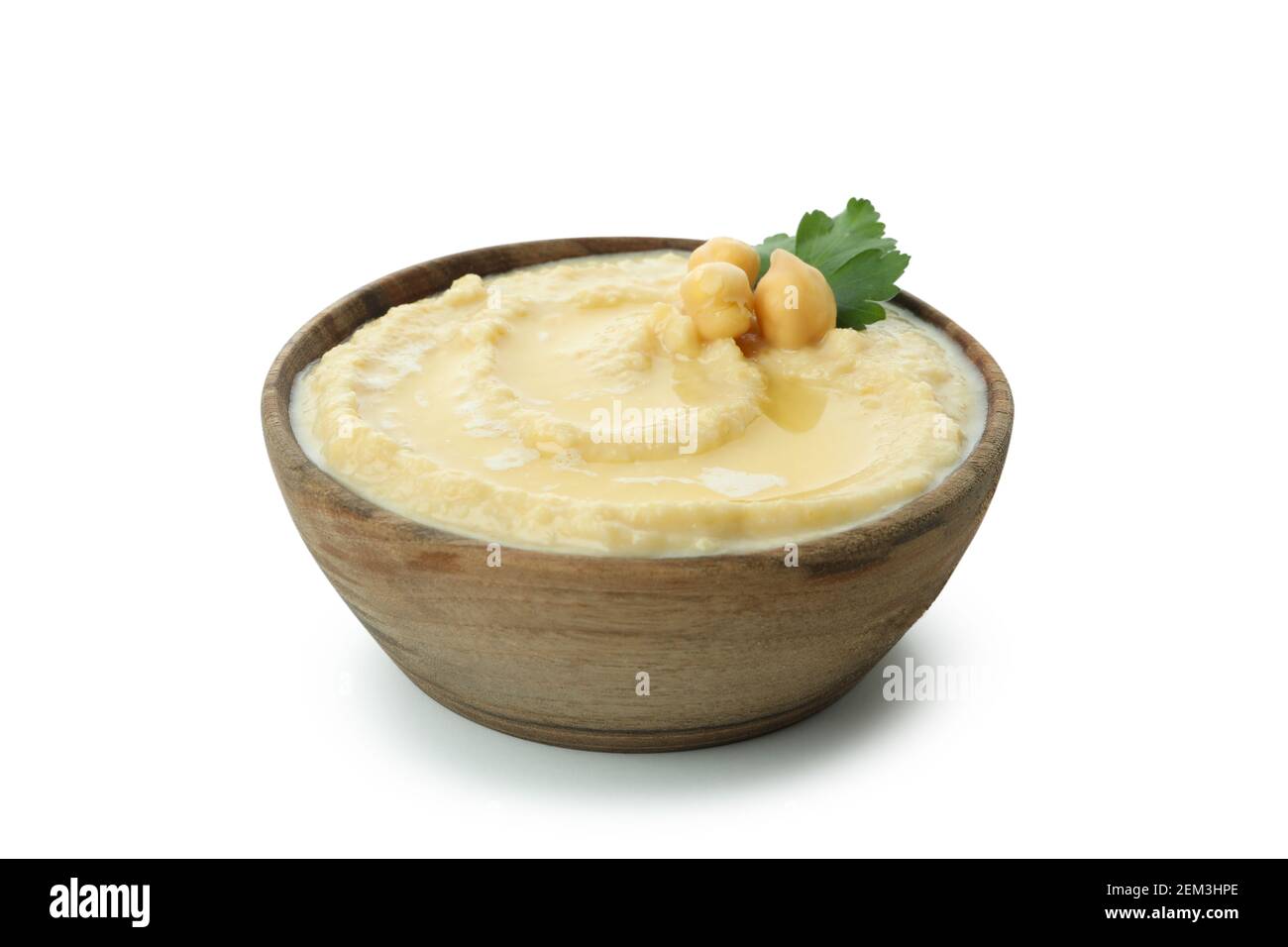 Bowl of fresh hummus isolated on white background Stock Photo Alamy