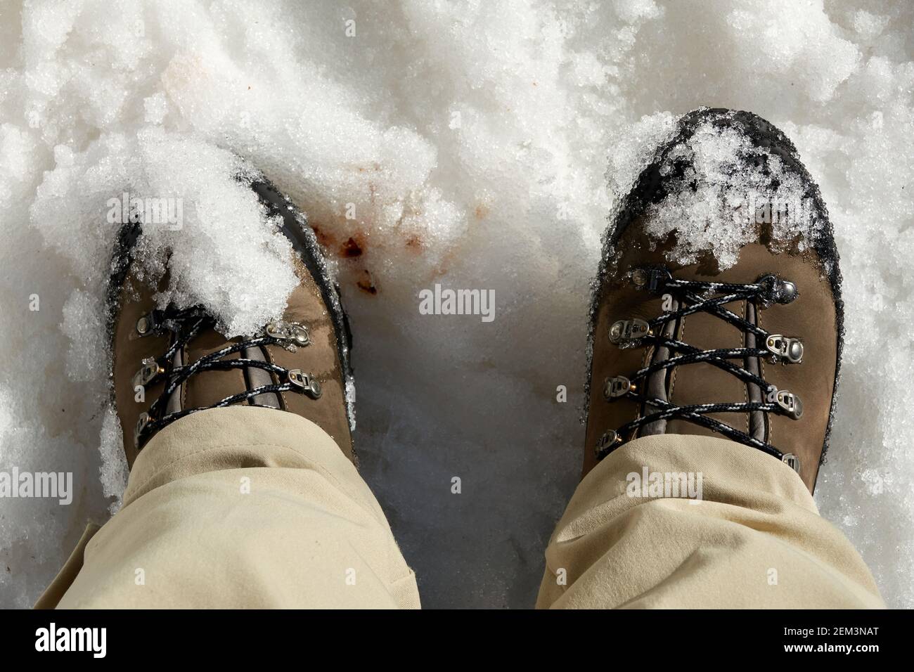 Foot In Boot Woman in boots looking down at her feet hi-res stock photography and ...