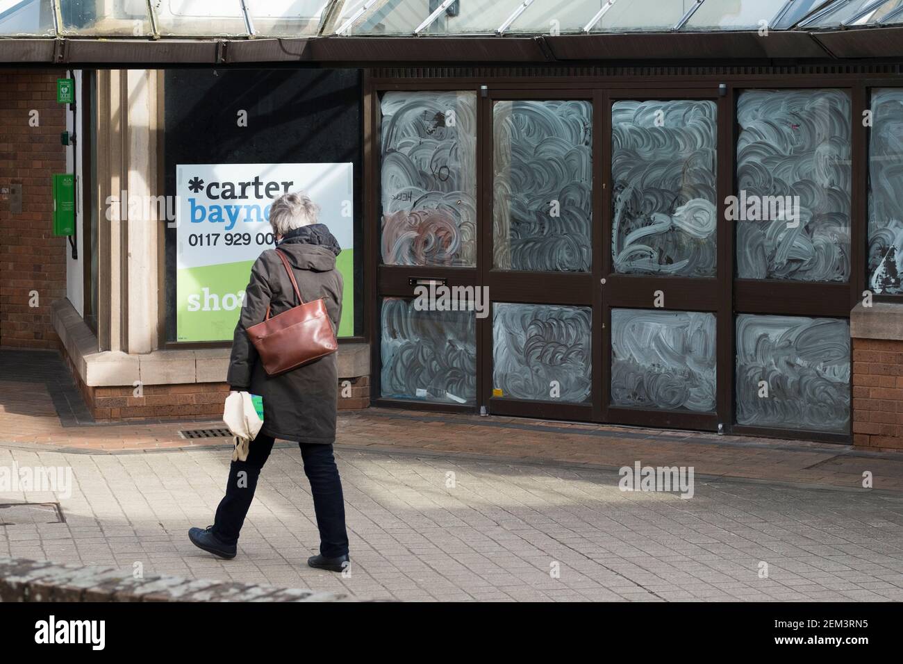 Thornbury, South Glos, UK. 24th Feb, 2021. Covid19 lockdown number 3