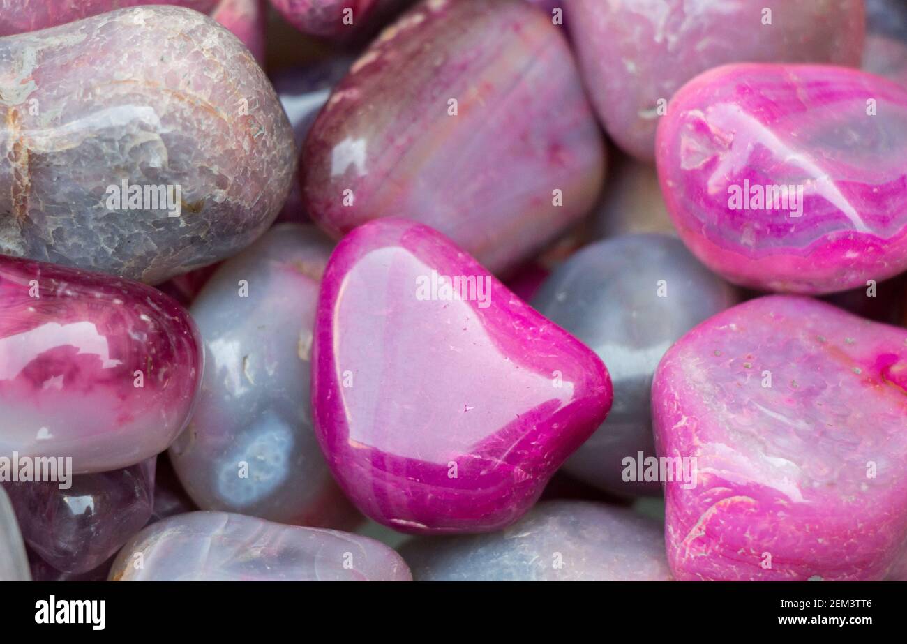Set of natural mineral gemstones of a certain type Stock Photo Alamy