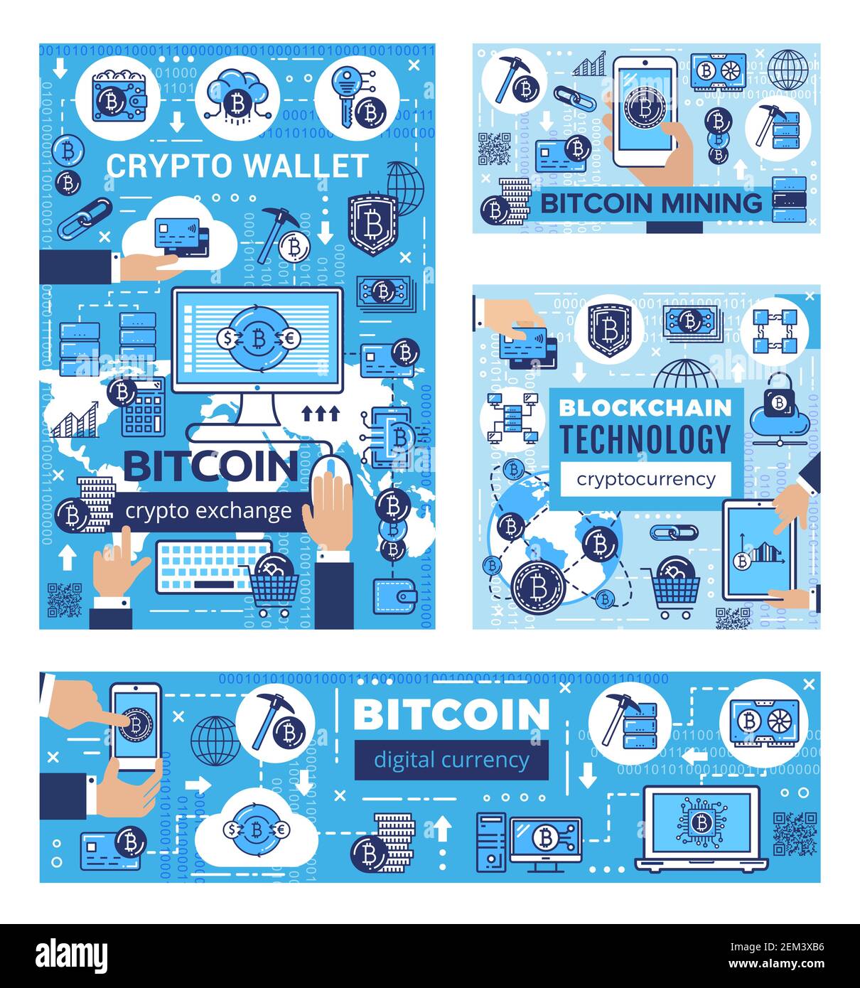 Bitcoin transaction infographic hi-res stock photography and images - Alamy
