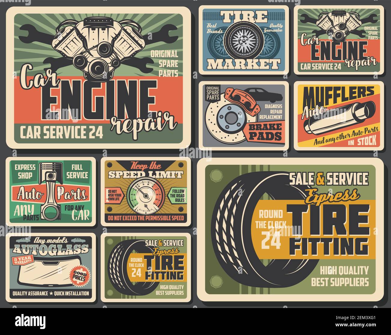 Old brake pads cylinder brake Stock Vector Images Alamy