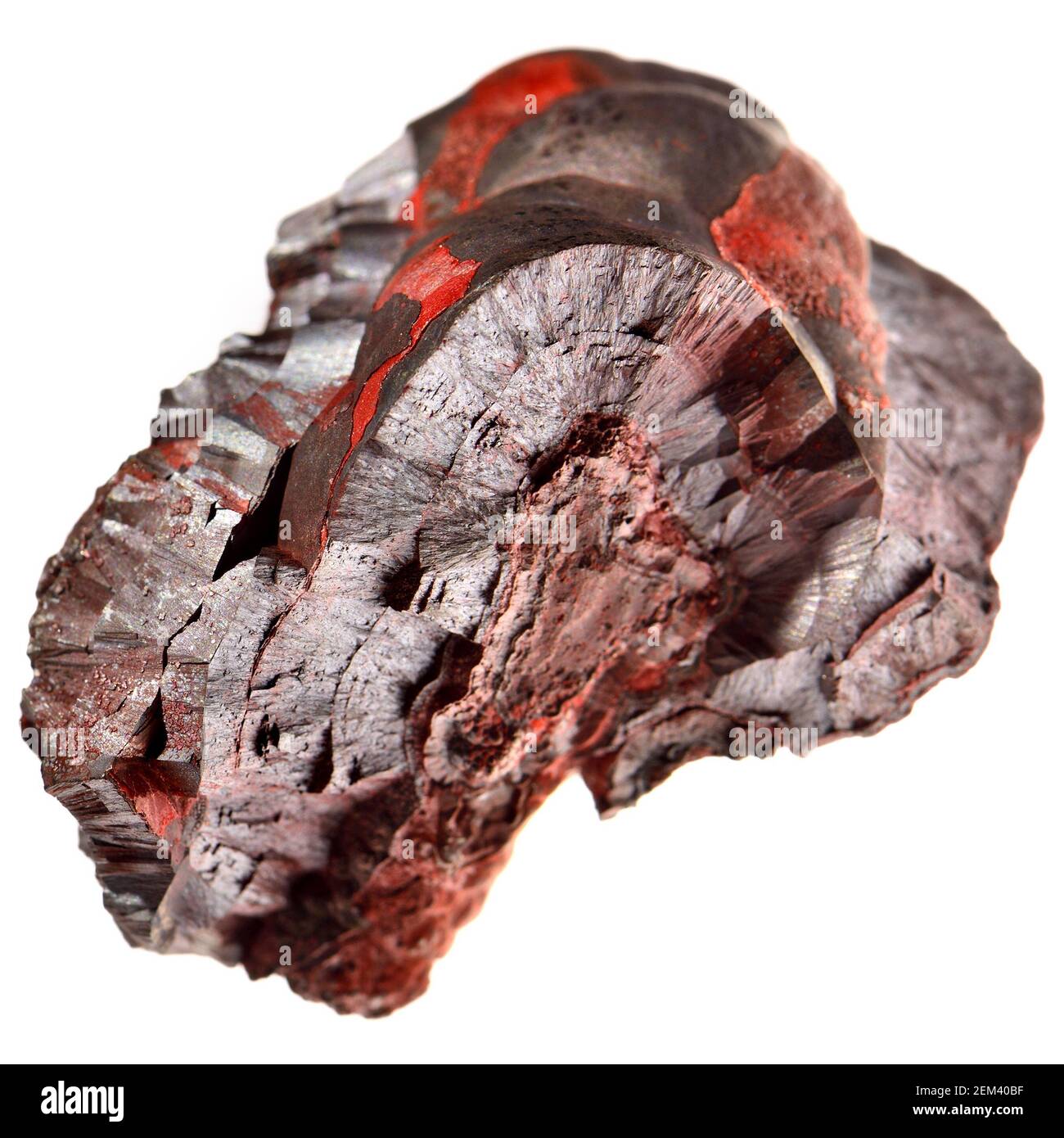 Hematite / Haematite (principal ore of iron) 'kidney ore' Stock Photo
