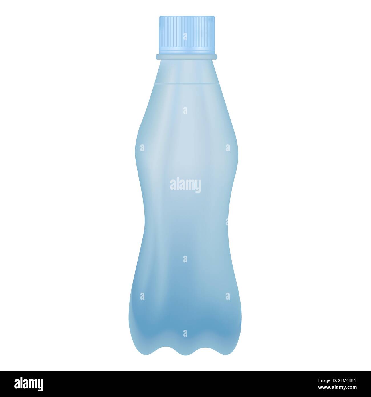 A plastic drinking water bottle on white background. Vector illustration design Stock Vector