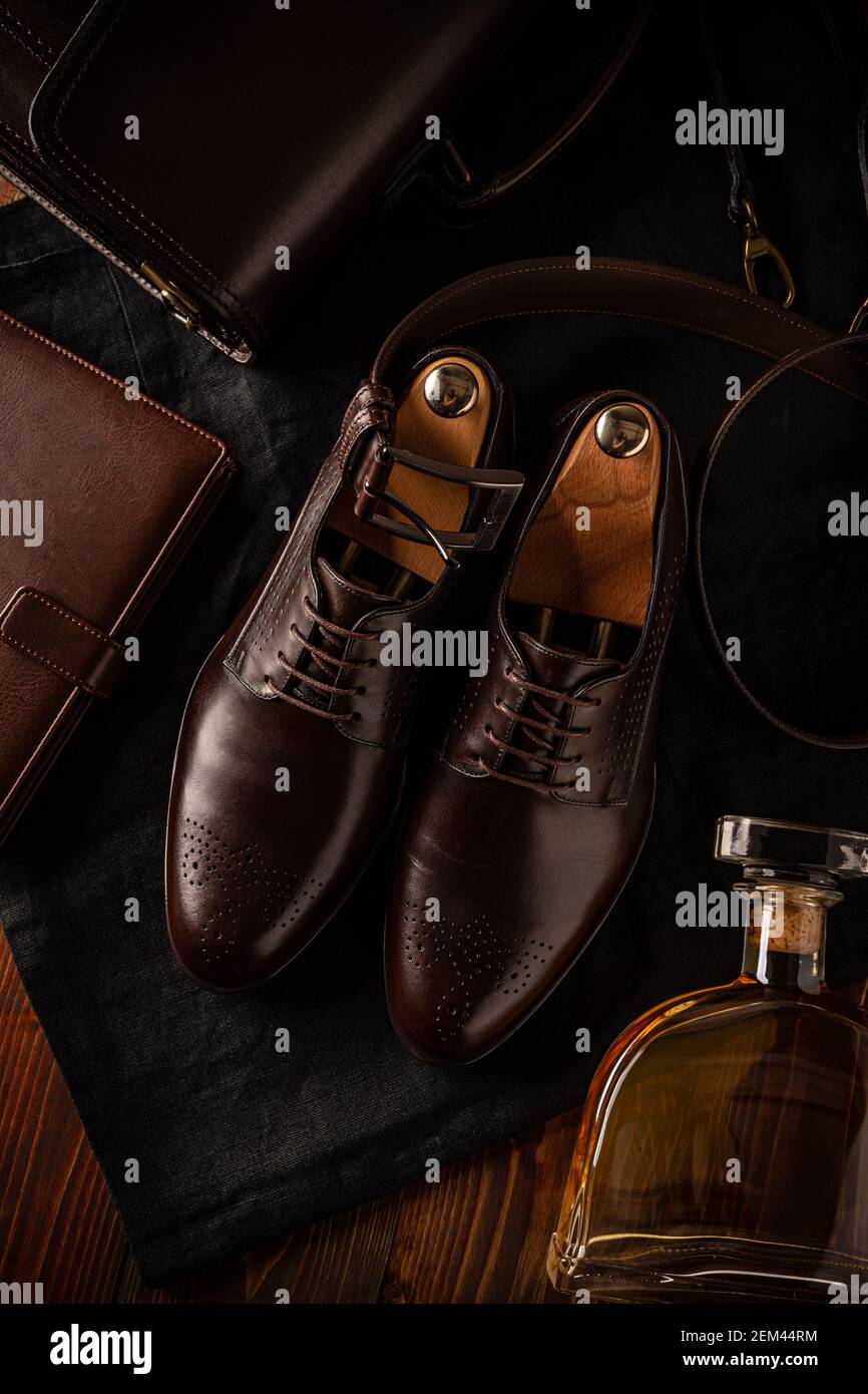 Composition of businessman accessories Stock Photo - Alamy