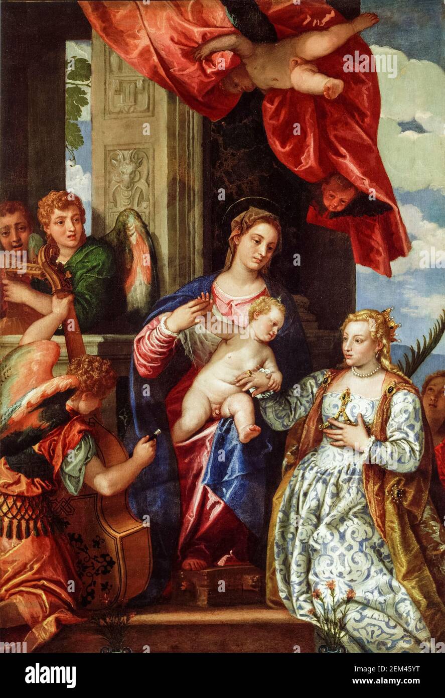 The Mystic Marriage Of St Catherine Of Alexandria High Resolution Stock ...