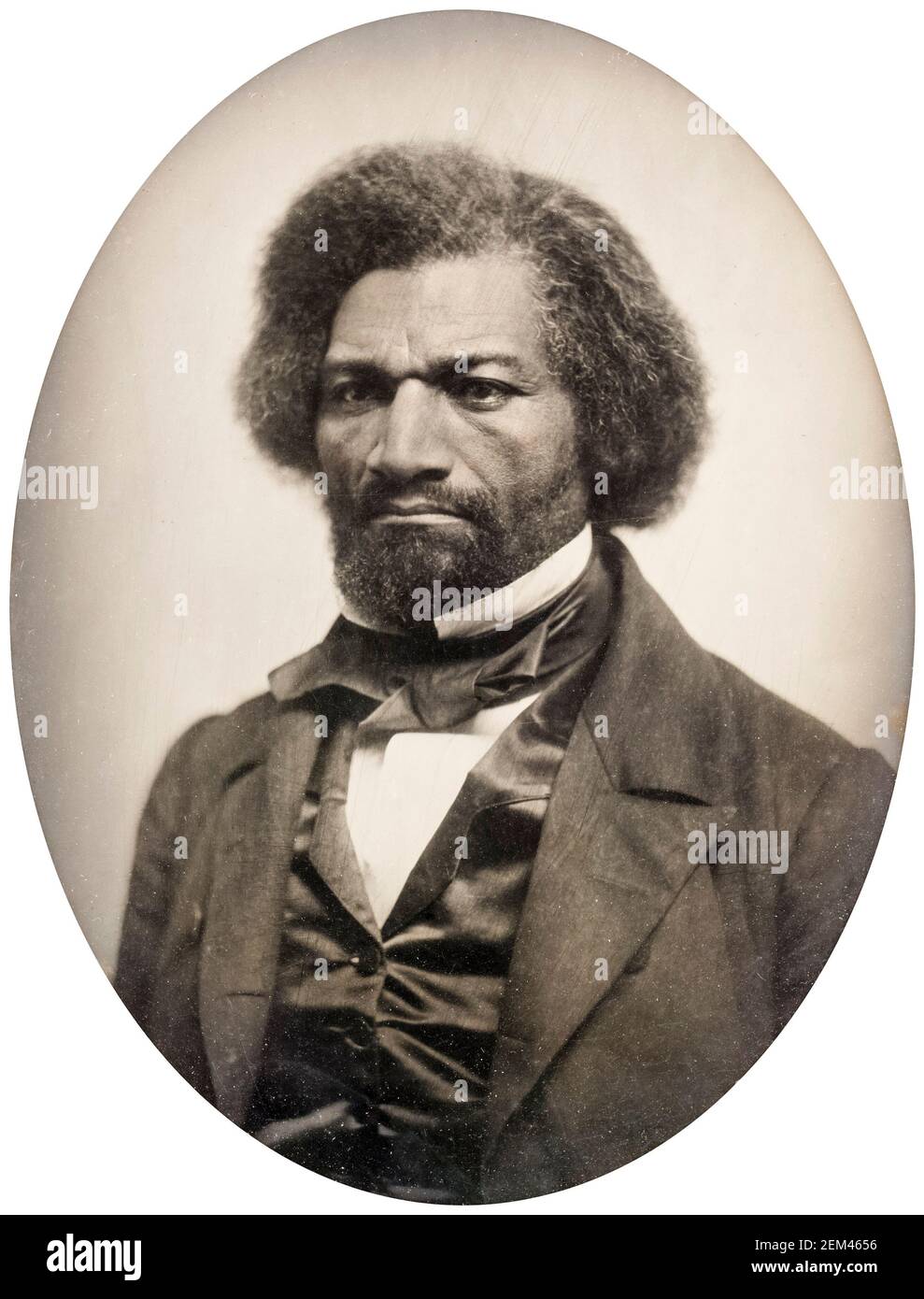Frederick Douglass (1818-1895), portrait photograph by unknown artist, 1856 Stock Photo