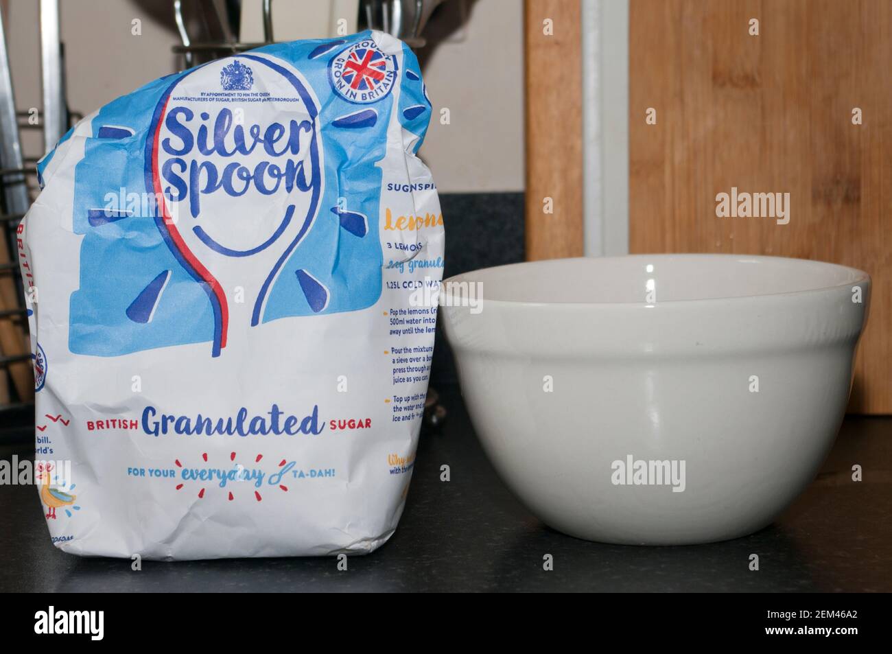 Pack of Silver Spoon Granulated Sugar Stock Photo