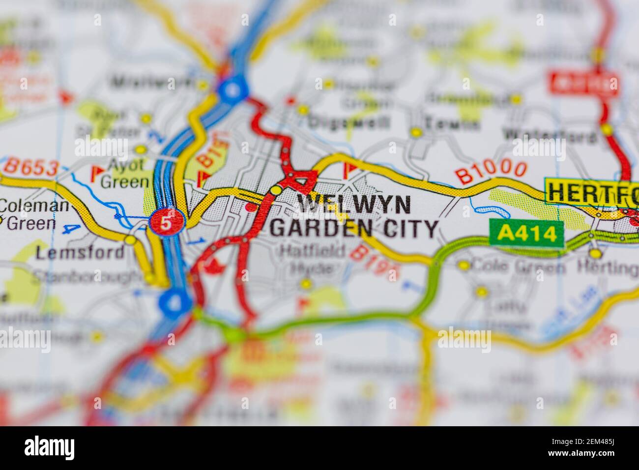 Map of welwyn garden city hires stock photography and images Alamy