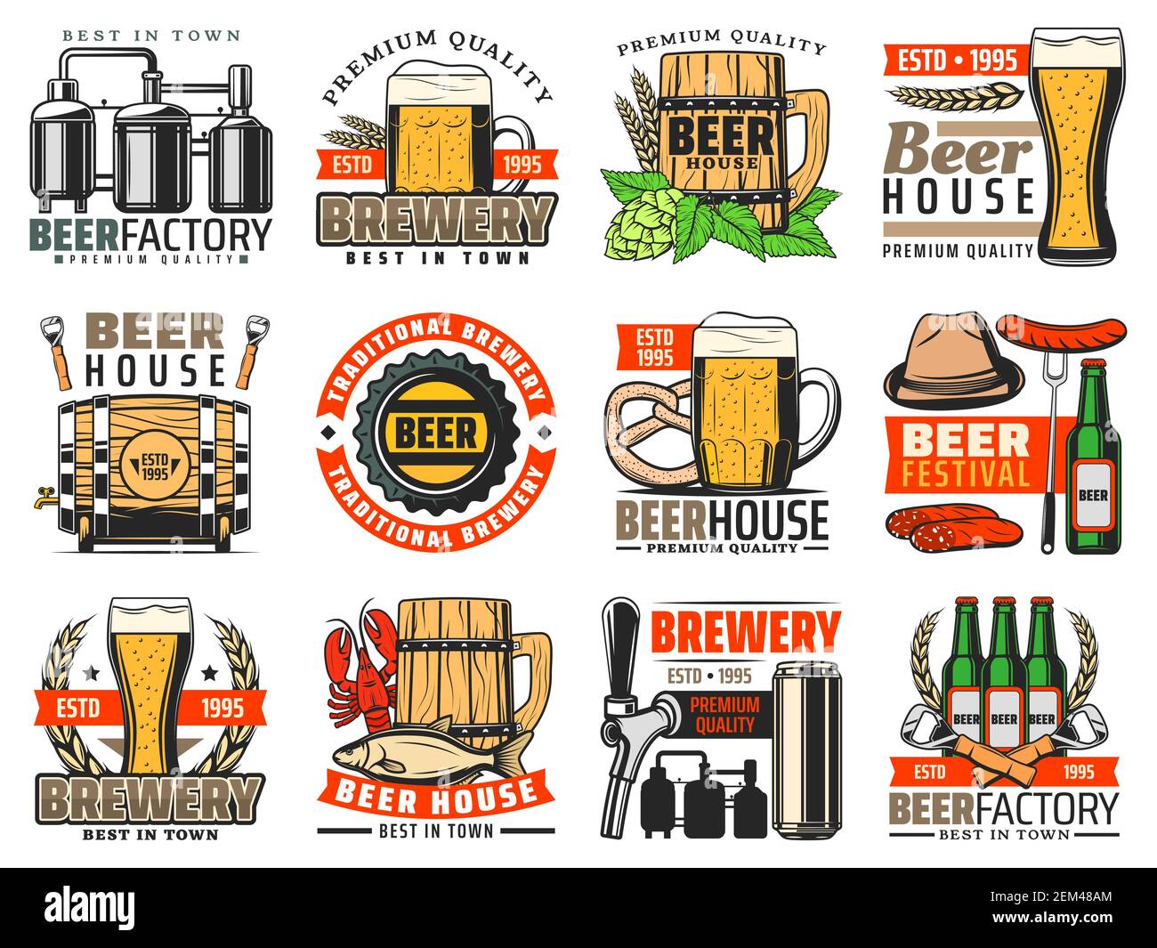 Brewing tanks Stock Vector Images Alamy