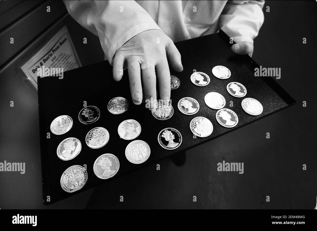 Money coins Black and White Stock Photos & Images - Alamy