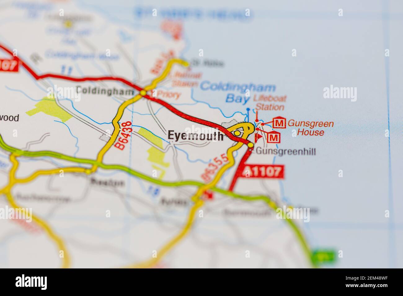 Map of eyemouth hires stock photography and images Alamy