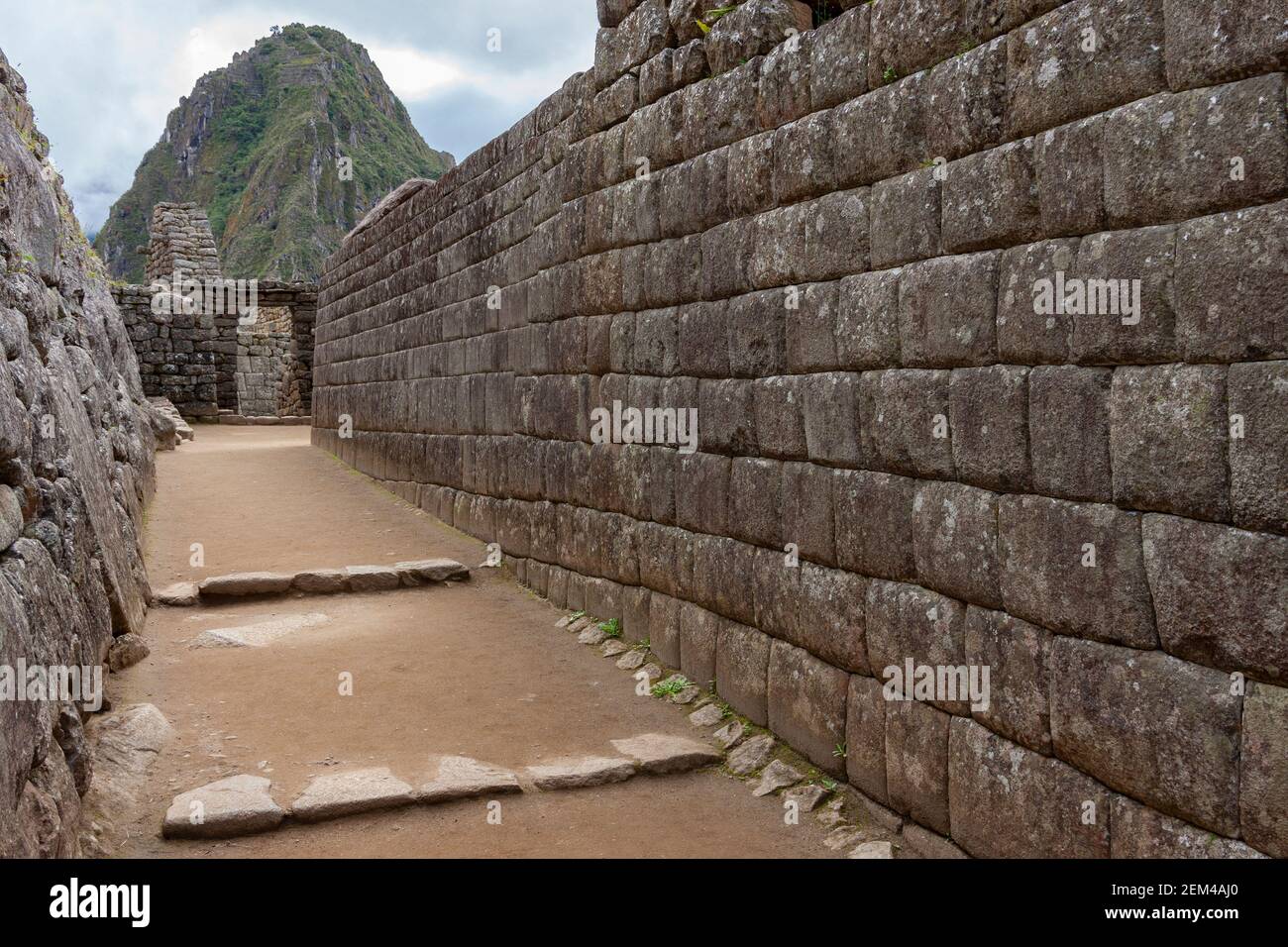The Inca city of Machu Picchu in Peru, South America. Although known locally, it was not known to the Spanish during the colonial period and was unkno Stock Photo
