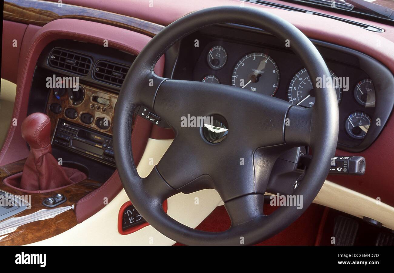 Aston Martin DB7 interior 1994 Stock Photo