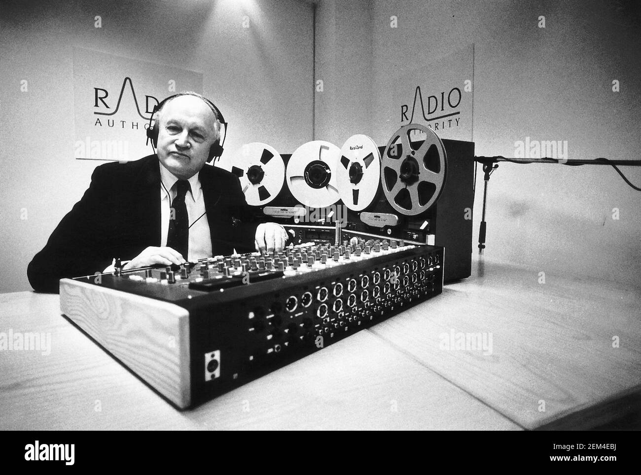 Lord Chalfont Radio Authority Chairman DBase Stock Photo Alamy