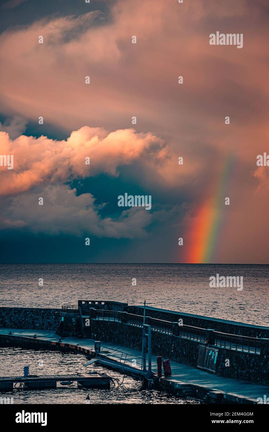 Rainbow and ocean hi-res stock photography and images - Alamy