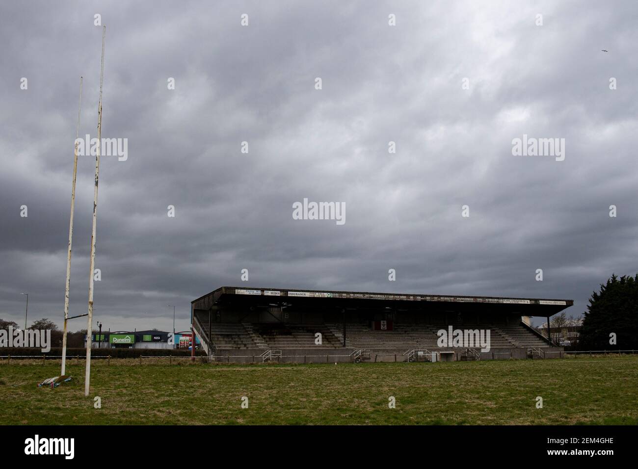 A view of the South Wales Police RFC Waterton Cross ground in Bridgend