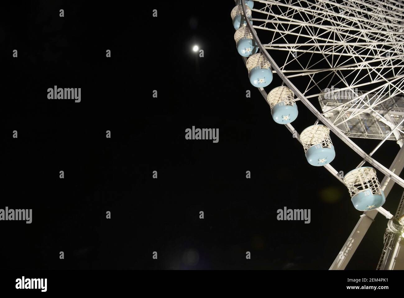 Low angle view of a Ferris wheel Stock Photo