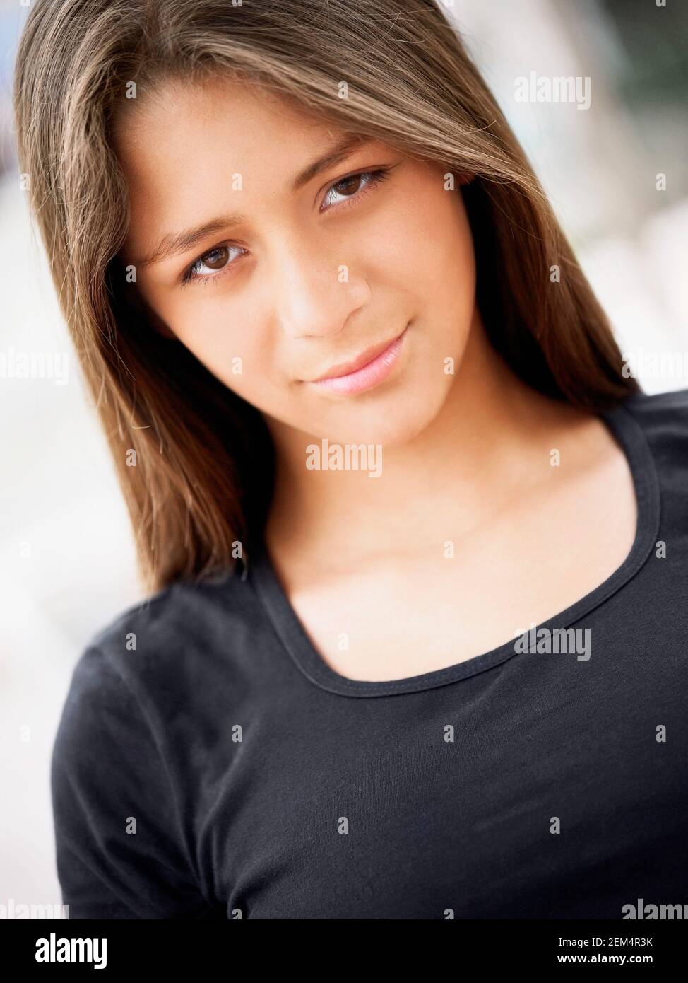 Portrait of a girl smiling Stock Photo