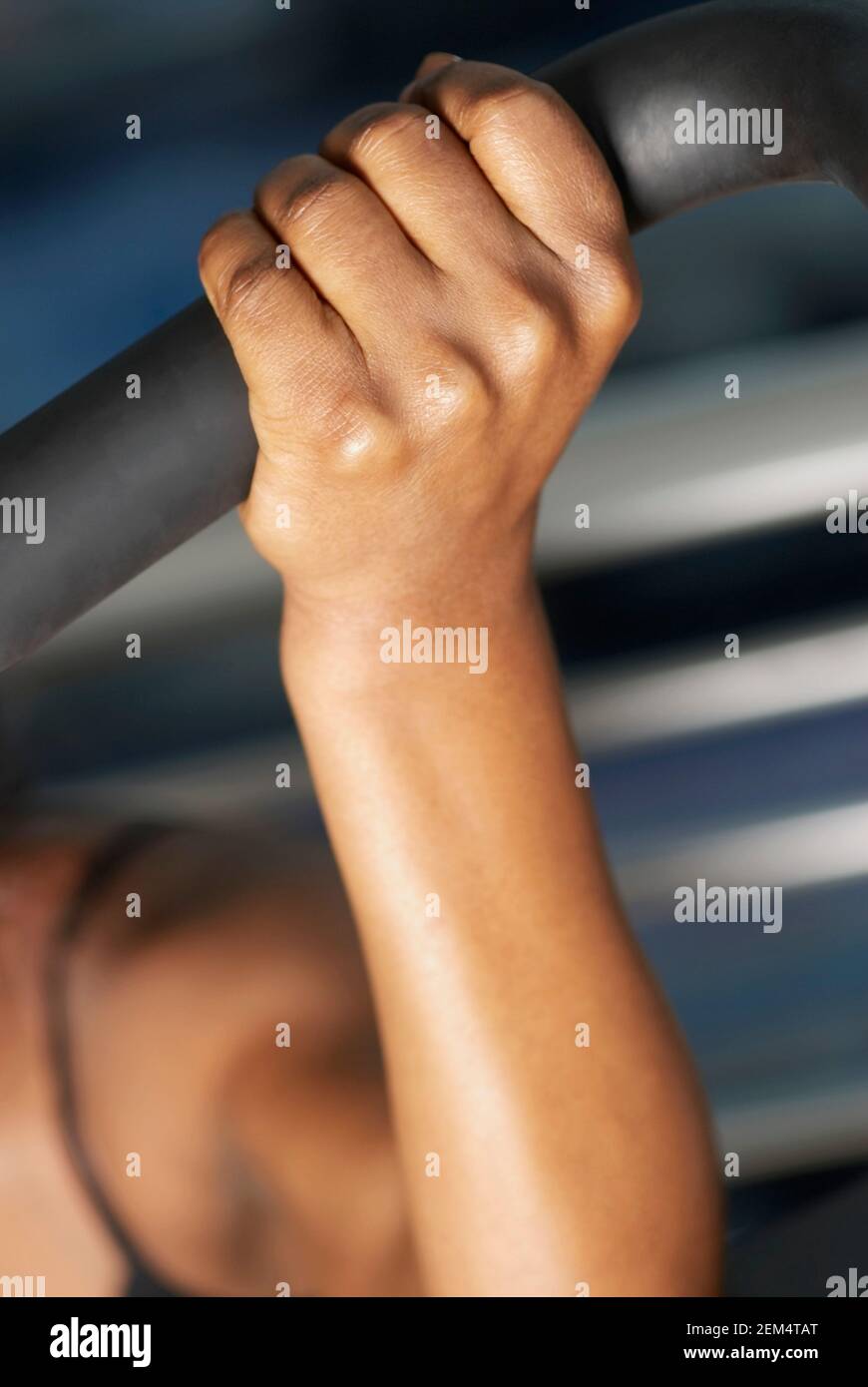 Close-up of a person exercising Stock Photo