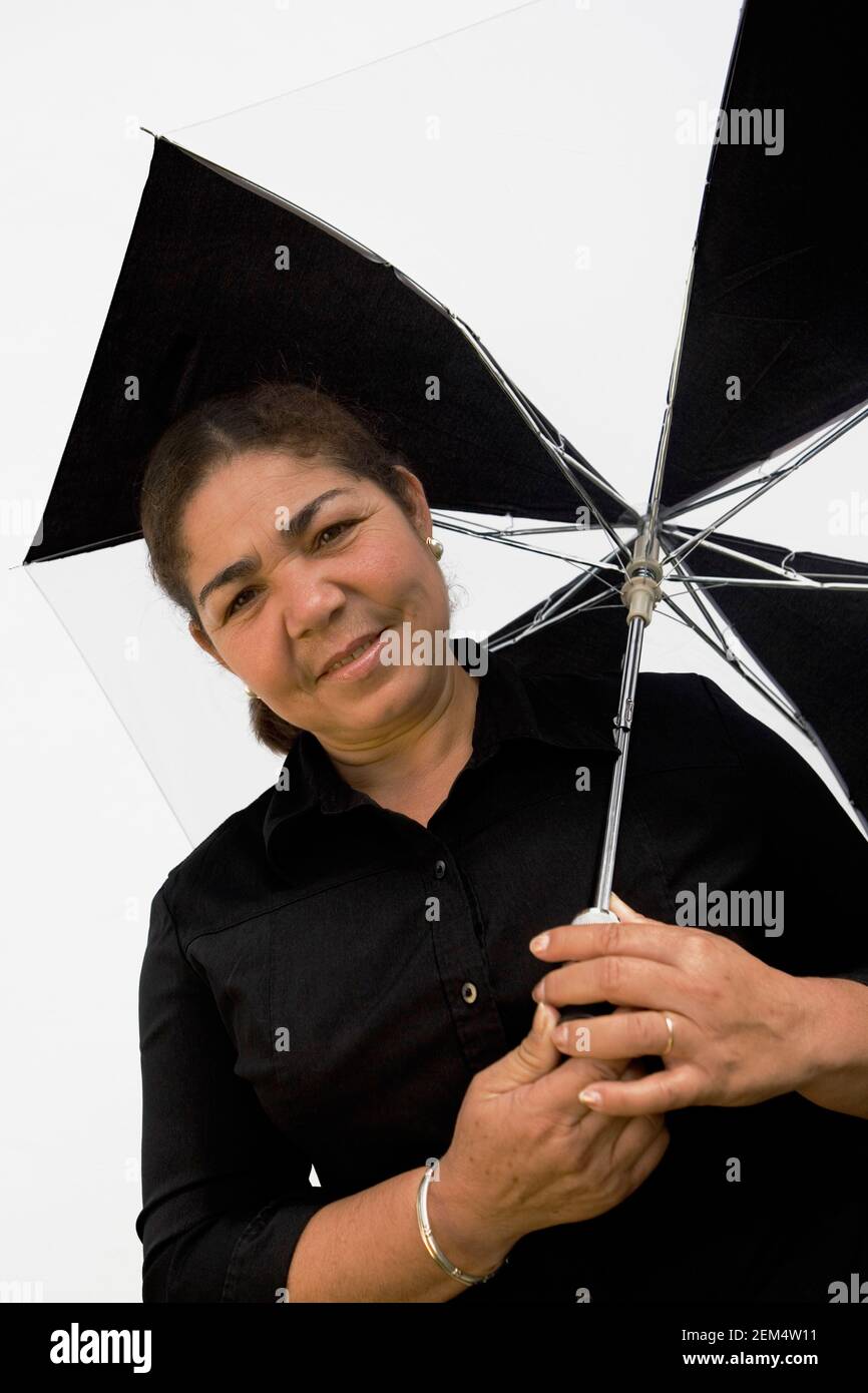 Mature woman button down shirt hi-res stock photography and images - Alamy