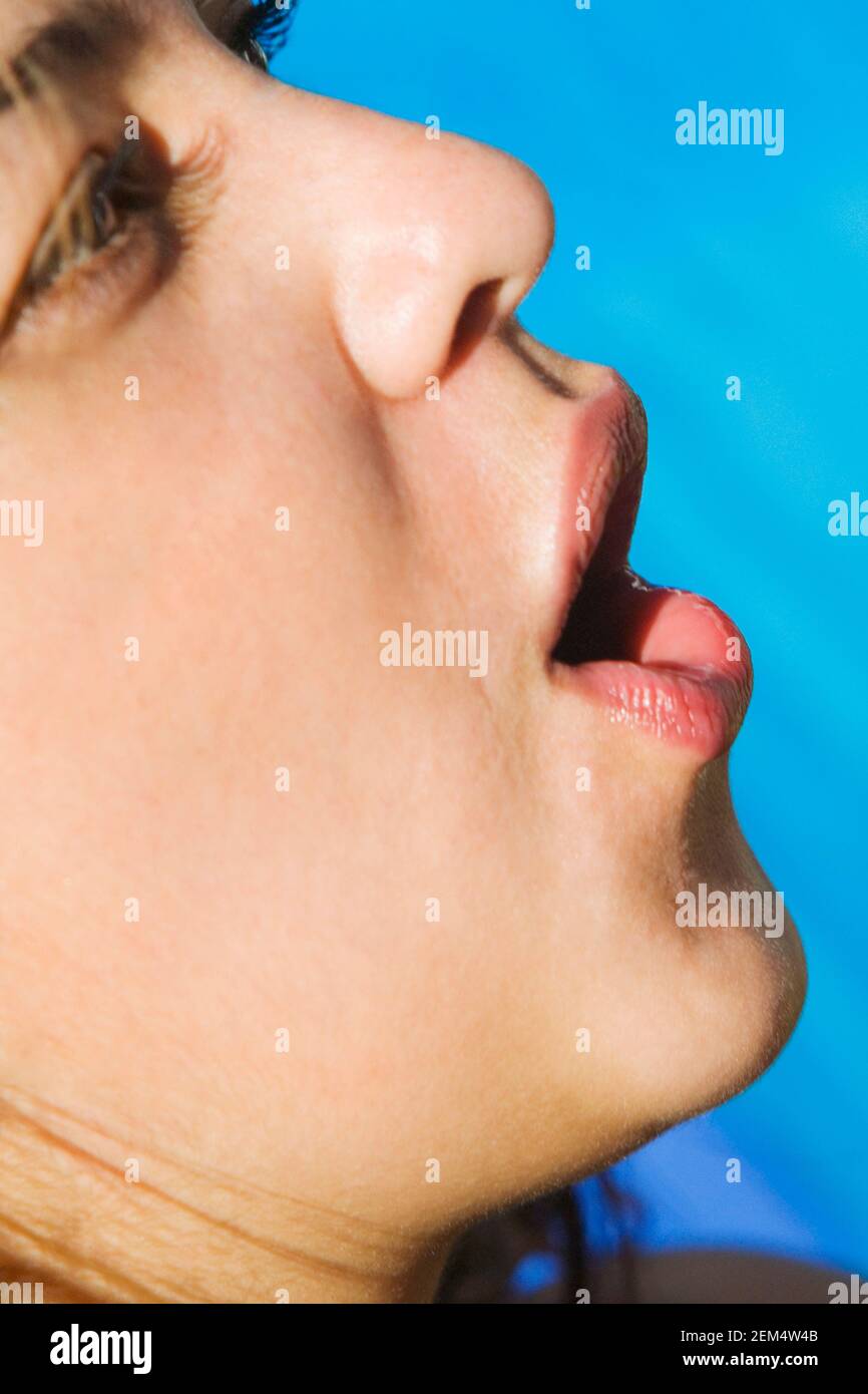 Extreme close up young woman hi-res stock photography and images - Alamy