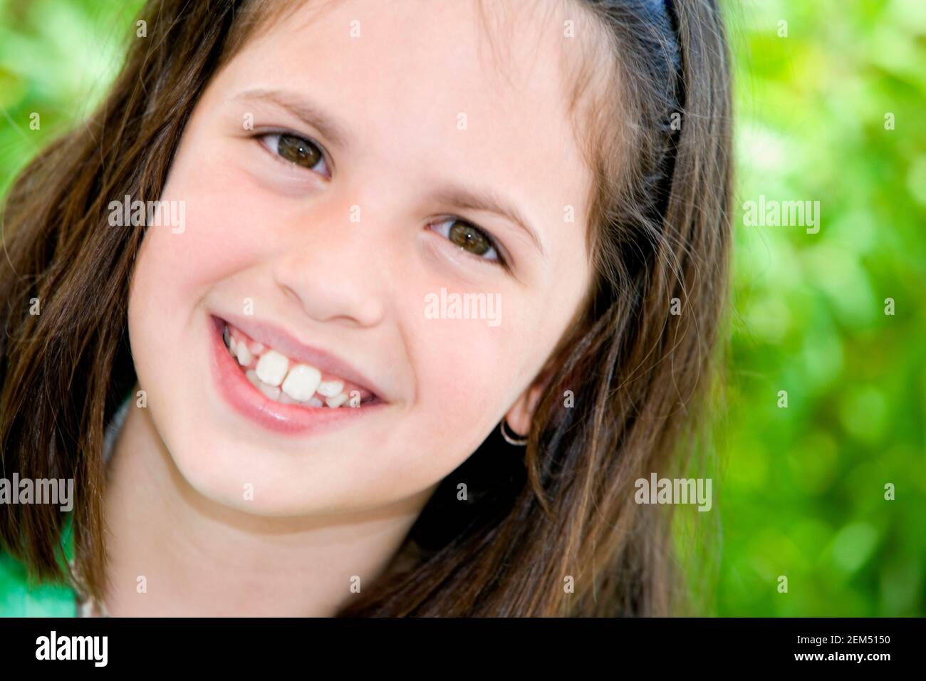 Portrait of a girl smiling Stock Photo