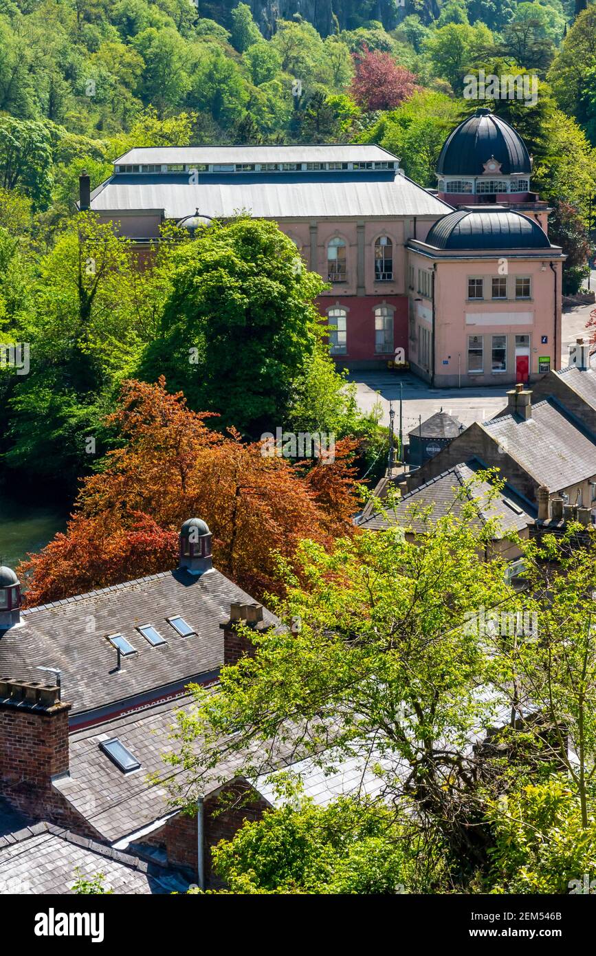 The dome and exterior of the Grand Pavilion in Matlock Bath Derbyshire