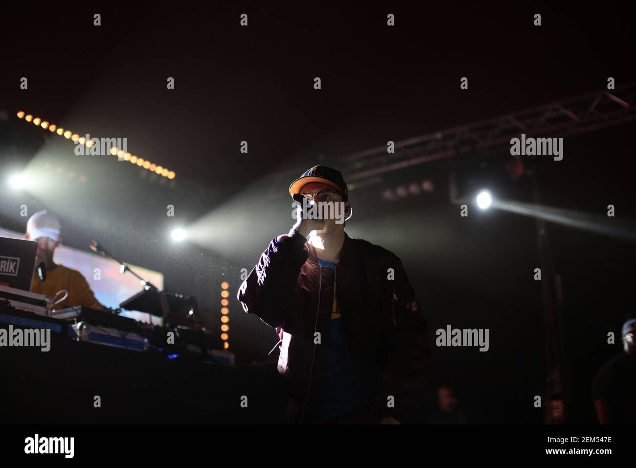 The rapper known as Logic (real name Robert Bryson Hall II) performing ...