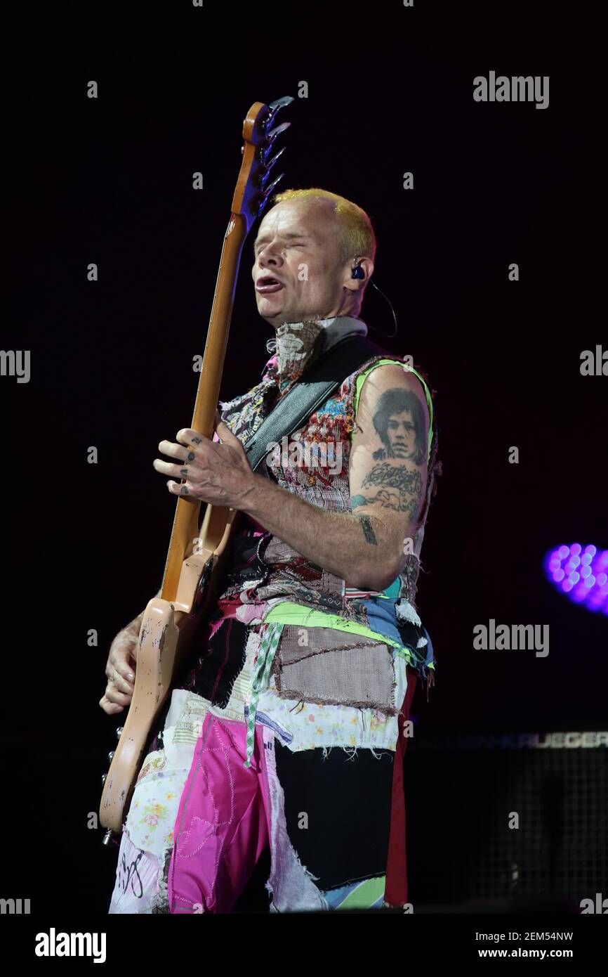 Flea (real name Michael Peter Balzary) of The Red Hot Chili Peppers