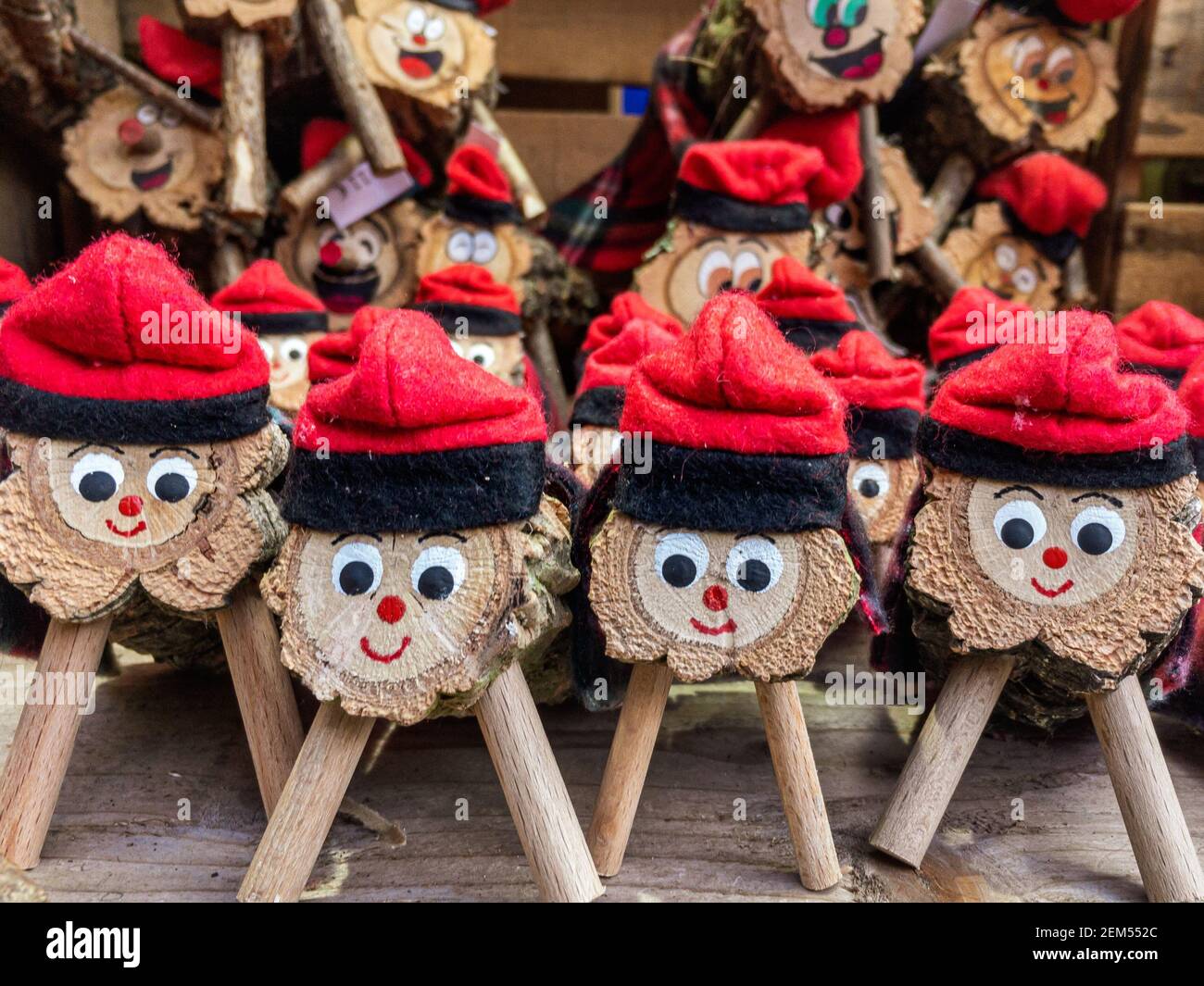Artisan tio de nadal, a typical christmas character from catalonia