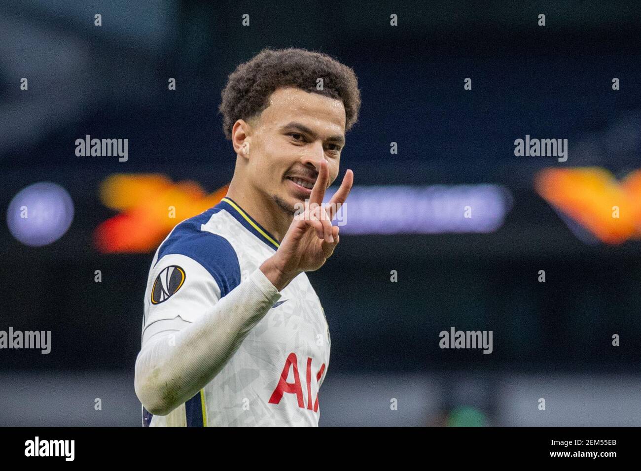 Dele Alli 20 of Tottenham Hotspur celebrates his goal 10 in London