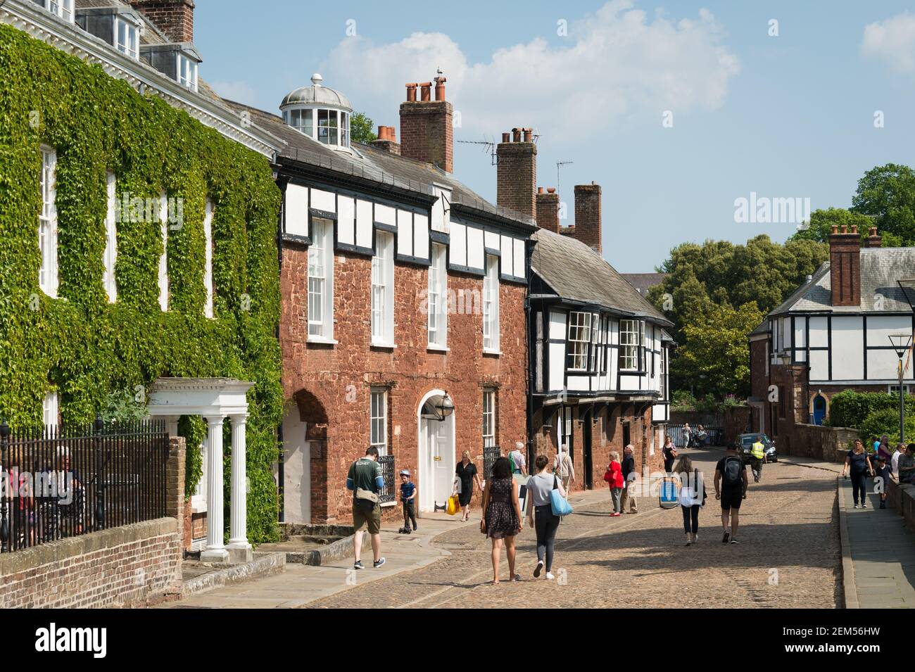 Cathedral Close, Exeter, Devon, UK Stock Photo Alamy