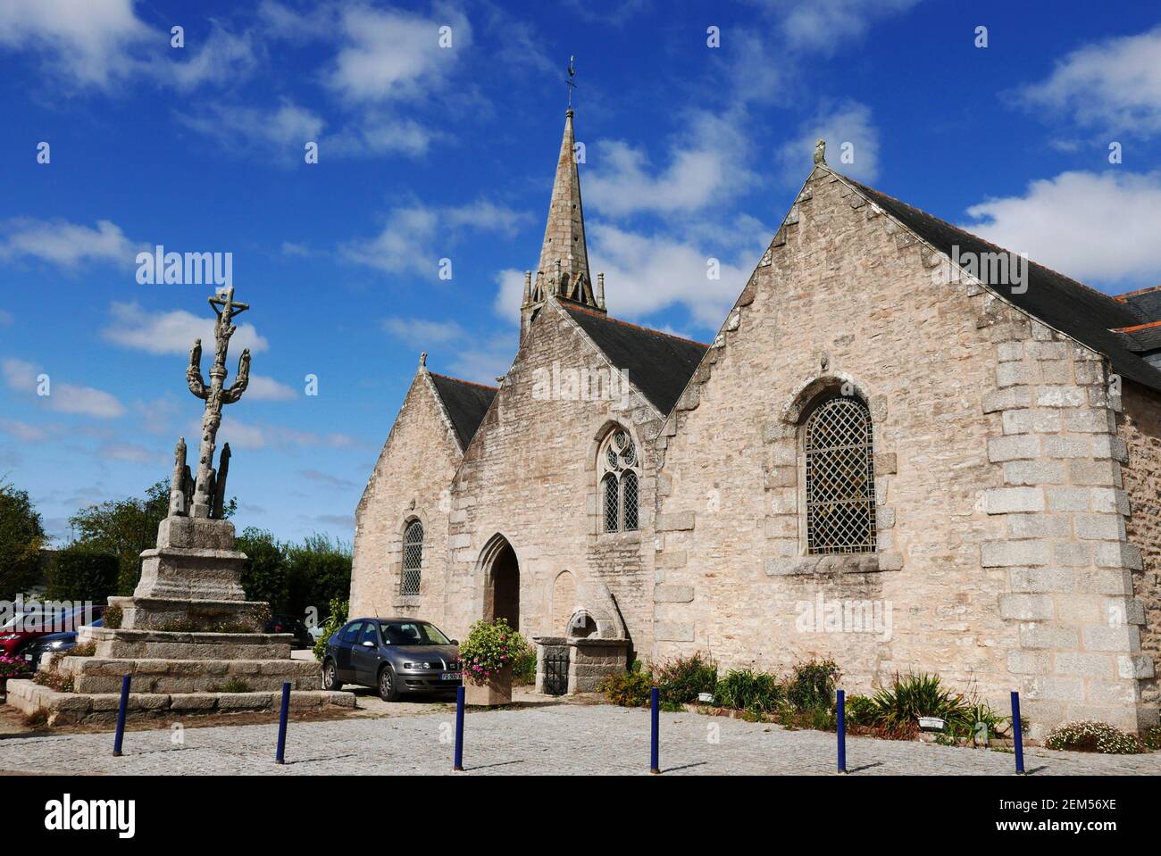 Eglise de Saint-Amet, Nizon calvary, deposition of Christ, Pont-Aven, Finistere, Bretagne, Brittany, France, Europe Stock Photo