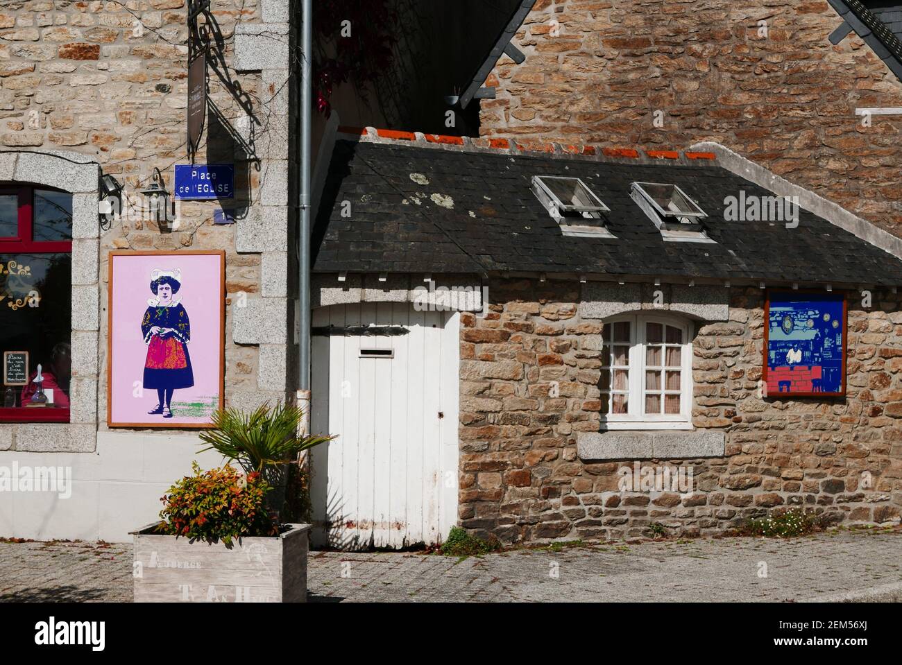 Auberge Ty An Heol, patronal feast, Nizon, Pont-Aven, Finistere, Bretagne, France, Europe Stock Photo